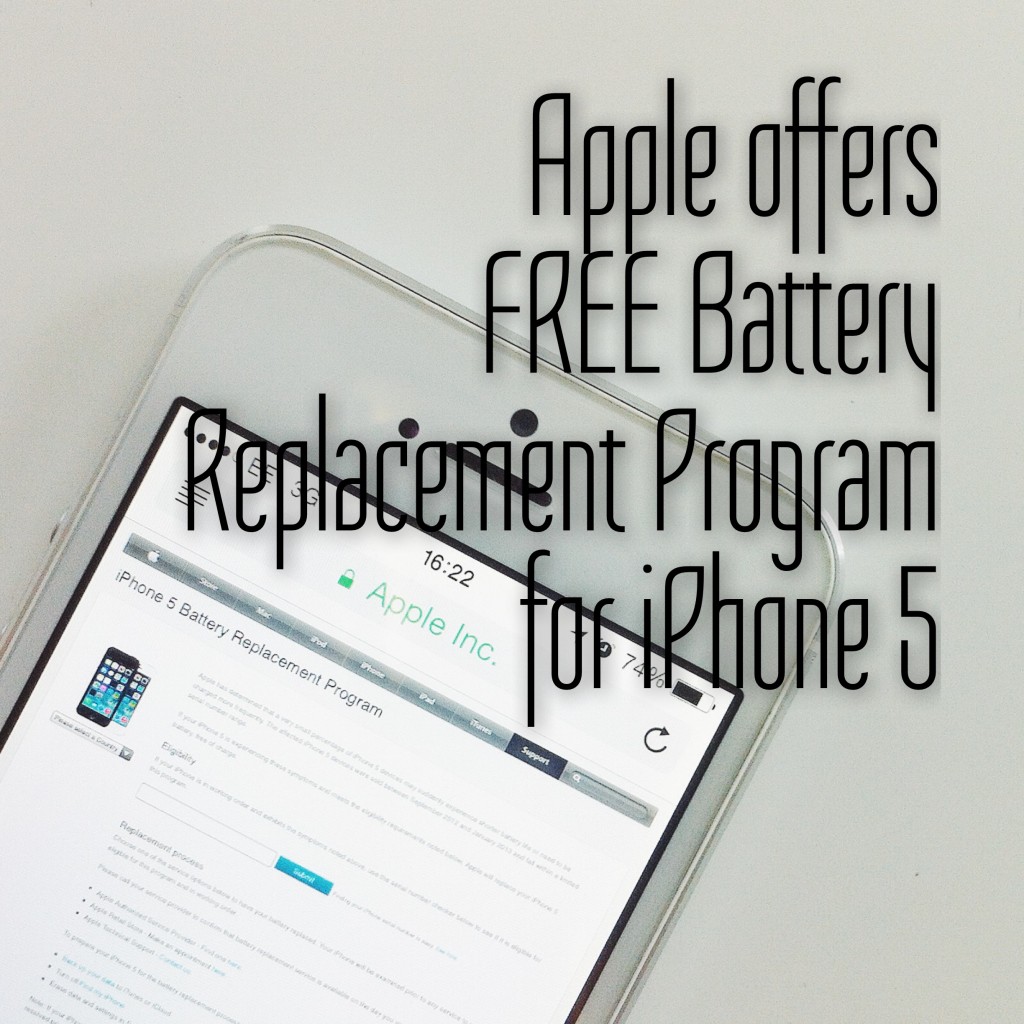 Apple Offers Battery Replacement Program for iPhone 5