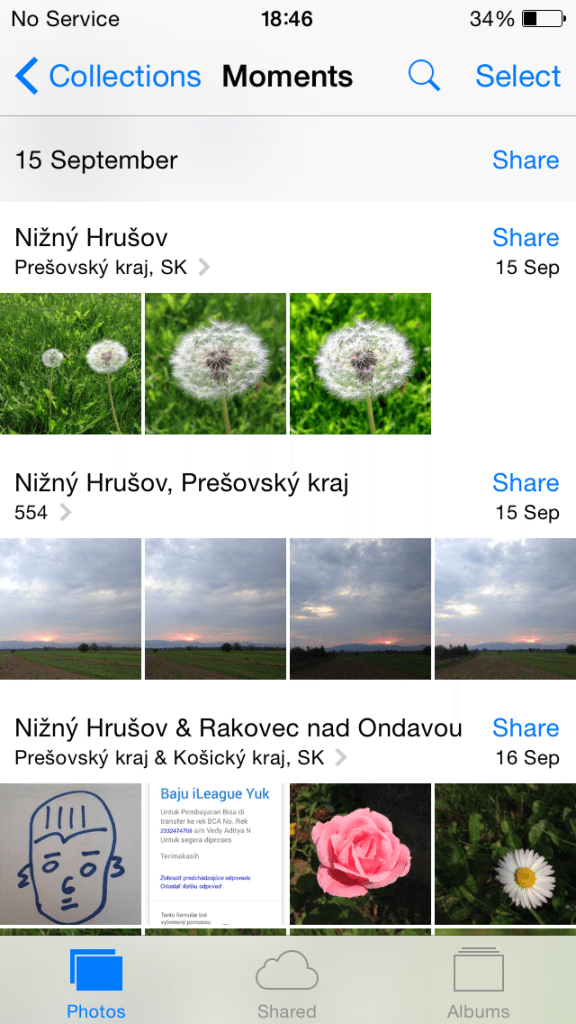 iOS Photos - Moments View