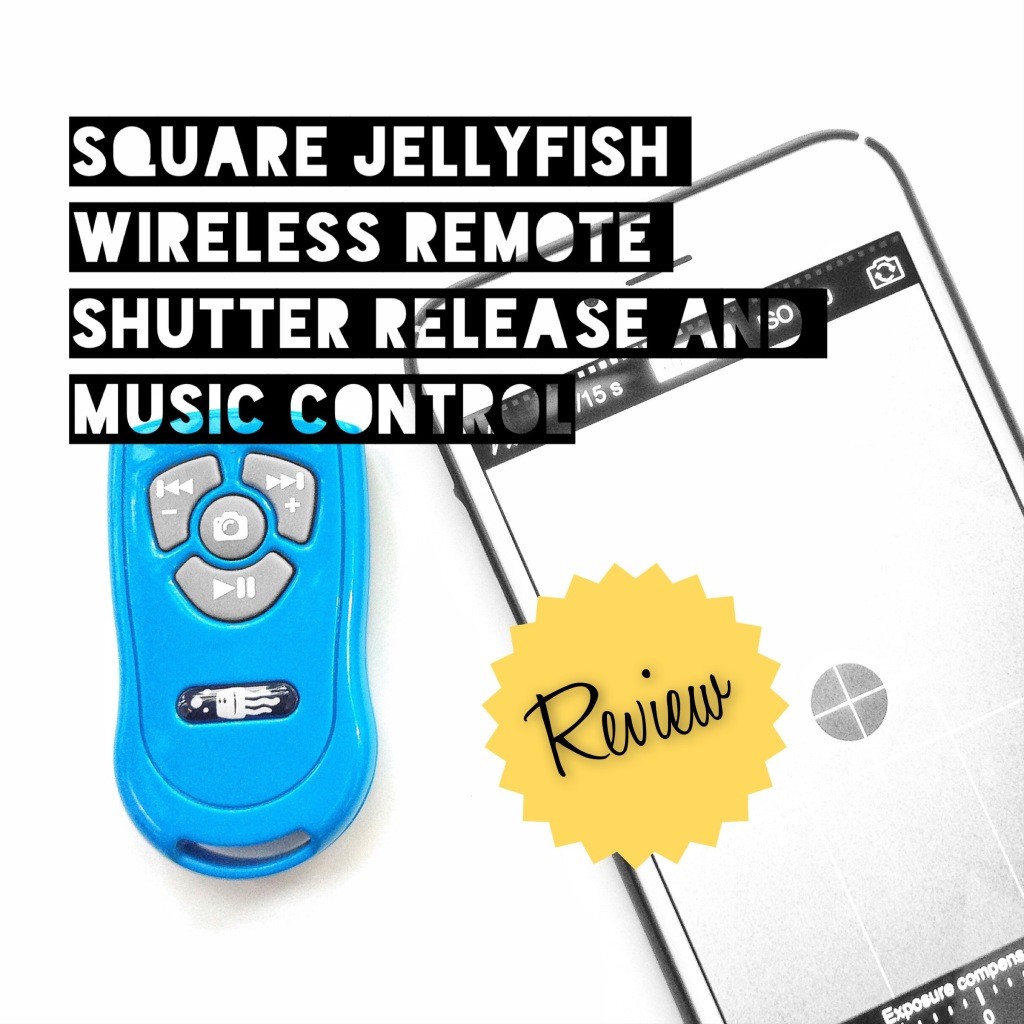 Square Jellyfish Wireless Remote Shutter Release and Music Control for Apple and Android Smartphones