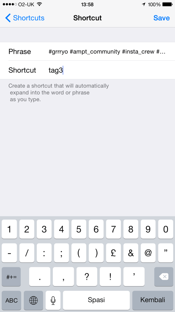 Adding keyboard shortcut
