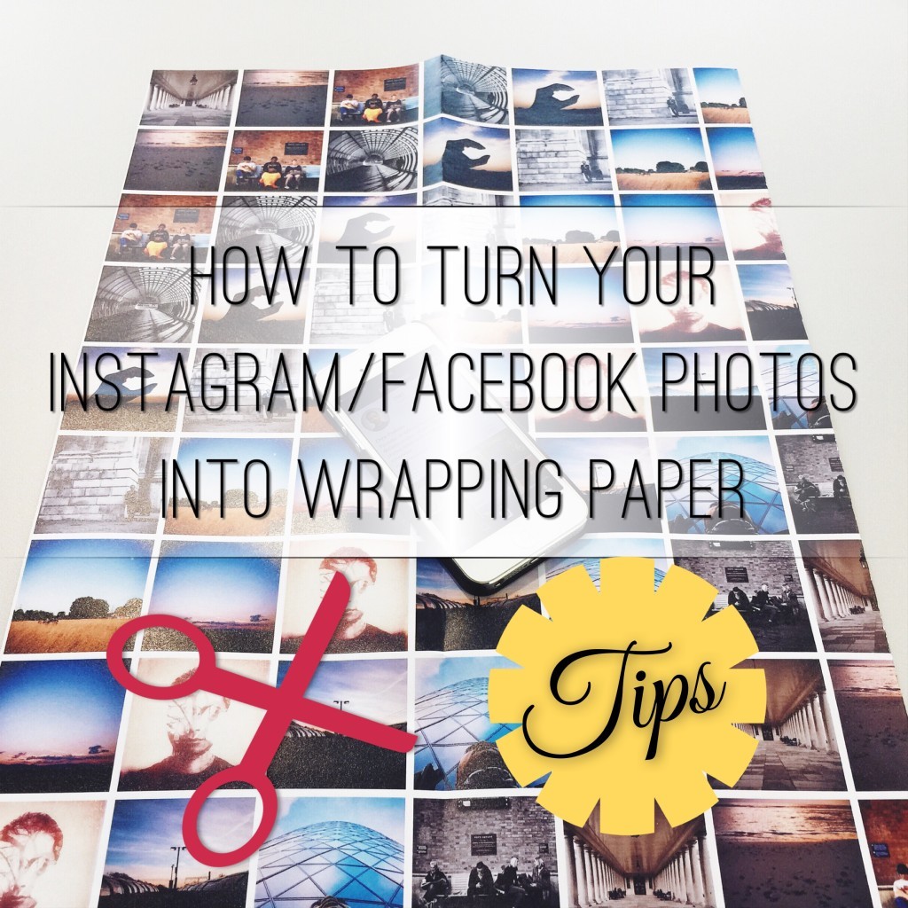 How to turn Instagram-Facebook photos into wrapping paper
