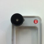 Manfrotto Lens attached to the Bumper Case