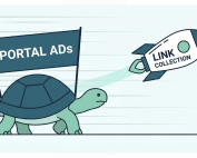 무거운 포털 사이트 대신 가벼운 주소모음 사이트를 시작 페이지로 설정했을 때의 속도 차이를 보여주는 비교 이미지