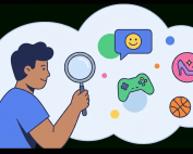 다양한 인터넷 커뮤니티와 유머 사이트 중에서 자신의 성향에 맞는 곳을 탐색하는 네티즌의 모습