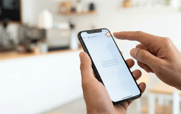 스마트폰 홈화면에 사이트 추가하는 방법