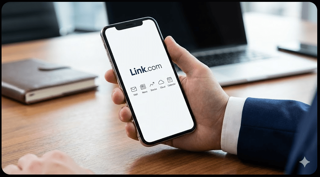 비즈니스맨과 미니멀리스트를 위해 군더더기 없이 깔끔하게 디자인된 링크닷컴의 프리미엄 UI