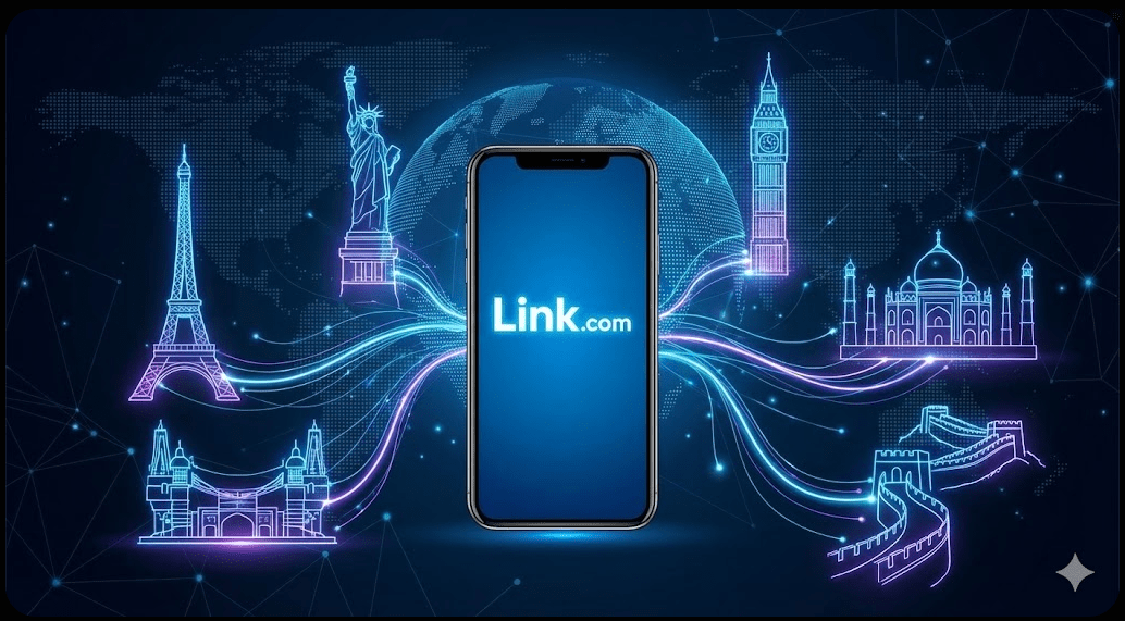 전 세계의 웹 정보를 하나의 표준화된 플랫폼으로 연결하는 링크닷컴의 글로벌 비전과 연결성