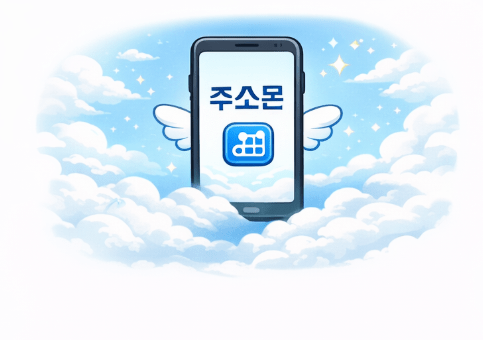 [이미지 7 삽입: 구름 위를 날아가는 듯한 가볍고 쾌적한 느낌의 스마트폰 화면 속에 심플한 '주소몬' 로고가 떠 있는 감성적인 이미지] (Alt 태그: 불필요한 앱을 비우고 주소몬을 채워 쾌적하고 가벼워진 스마트폰의 모바일 라이프스타일)